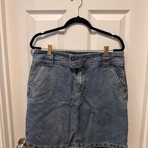 GAP Stretch Denim Skirt Size 12 Blue Jean Classic Casual